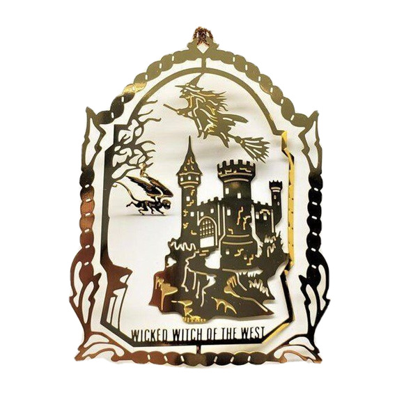 Wizard of Oz Wicked Witch of the West Ornament Brass Flying Monkeys Evil Castle - Picture 8 of 8